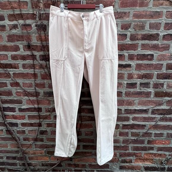 NEW Size XL Womens Nike Air Jordan Woven Straight Leg High Rise Light Brown Pant - Picture 3 of 10